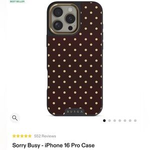 Burga - iPhone 16pro - Sorry Busy Elite Dark MagSafe